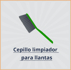 Cepillo limpiador para llantas