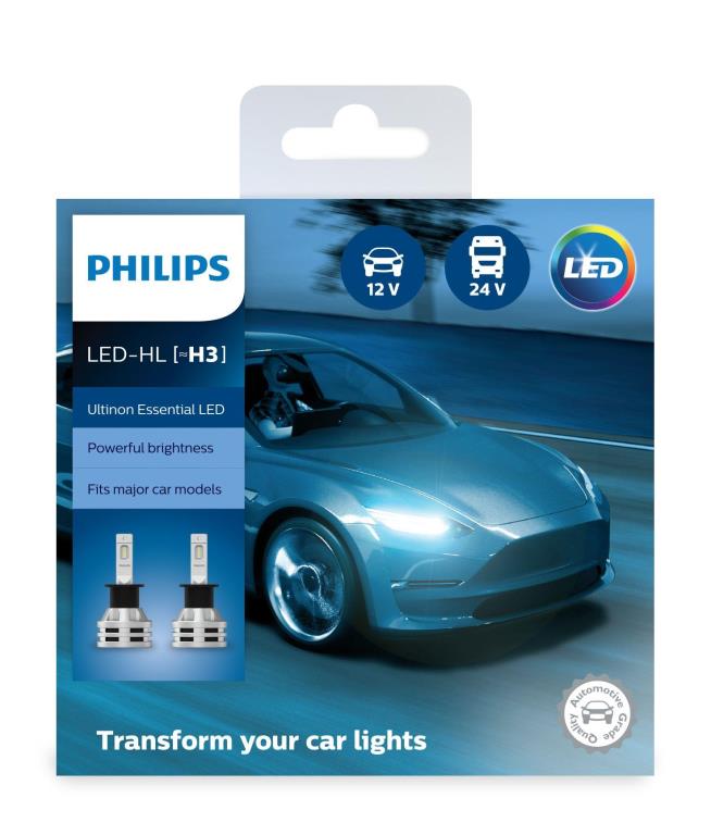 Ampoule LED Eclairage Avant PHILIPS Ultinon Essential LED - H3