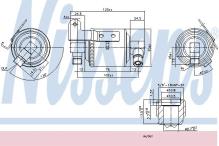 Nissens 95109 Filtre d/éshydratant climatisation