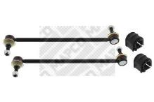 RIDEX 1097S0096 Kit De Réparation, Suspension Du Stabilisateur Essieu Avant Gauche, Essieu Avant Droit, Avec Colliers