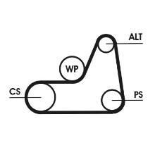 CONTITECH 6PK1042 ELAST T1