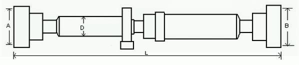 Arbre de transmission, entraînement essieux GKN ref. 28143