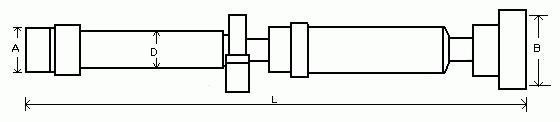 Arbre de transmission, entraînement essieux GKN ref. 28133