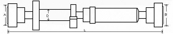 Arbre de transmission, entraînement essieux GKN ref. 28137