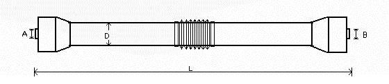 Arbre de transmission, entraînement essieux GKN ref. 28146
