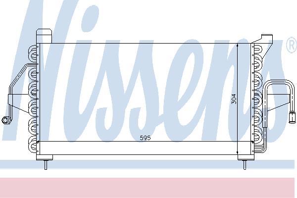 Condenseur, climatisation (Radiateur de climatisation) NISSENS 94436