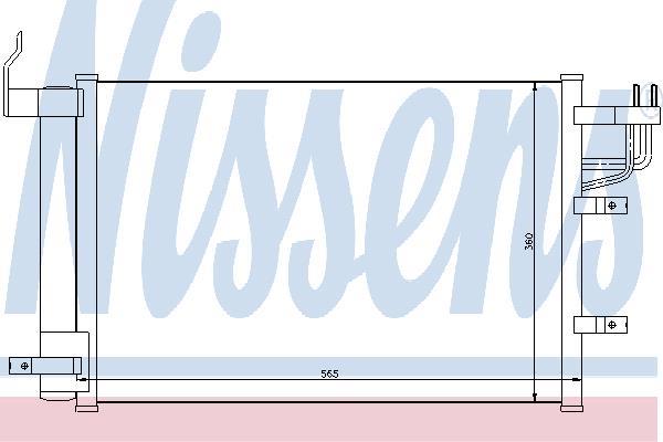 Condensador, aire acondicionado NISSENS ref. 94812