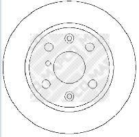 Disques de frein MAPCO 15286