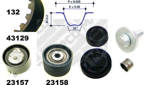 Kit de distribution MAPCO ref. 23129