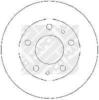 Disques de frein MAPCO ref. 25037
