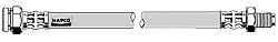 Flexible de frein (Durite de frein) MAPCO ref. 3322