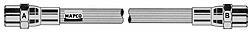 Flexible de frein (Durite de frein) MAPCO ref. 3937