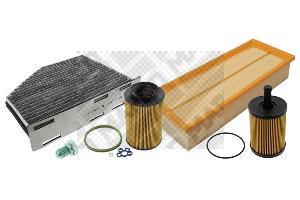 MAPCO 68306 Kit Filtri 5 Pezzi Per Fiat Grande Punto, Alfa Romeo Mito, Fiat Qubo E Altri, Compatibile Con Motori 1.3 Multijet - 4