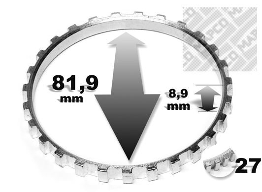Anillo sensor, ABS MAPCO ref. 76954