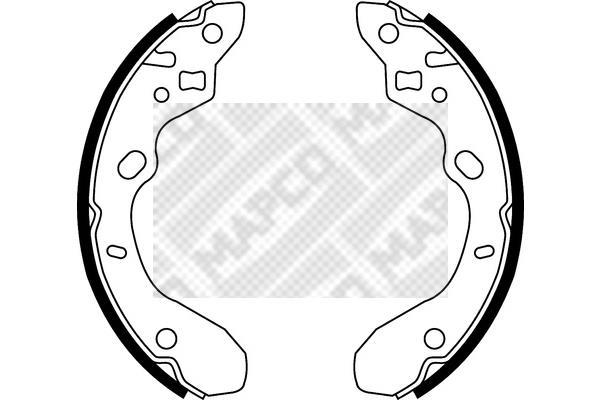 Juego de 4 zapatas de frenos MAPCO ref. 8559