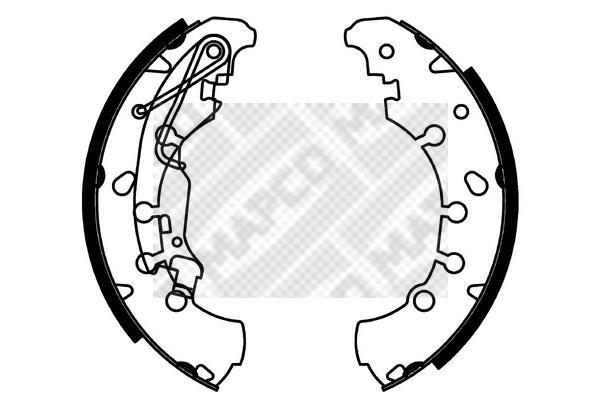 Juego de 4 zapatas de frenos MAPCO ref. 8735