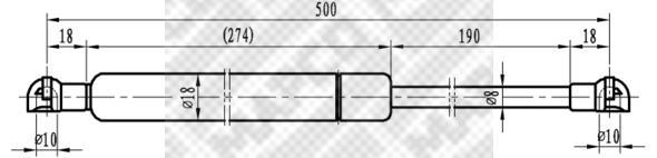 Muelle neumático MAPCO 91529