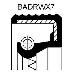 Bague d'étanchéité, casier de transfert CORTECO 01036434B