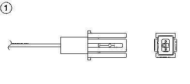Sonde lambda (Sonde à oxygène) NGK ref. 0176