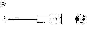 Sonde lambda (Sonde à oxygène) NGK ref. 0198