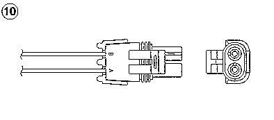 Sonde lambda (Sonde à oxygène) NGK ref. 96795