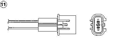 Sonde lambda (Sonde à oxygène) NGK ref. 96927