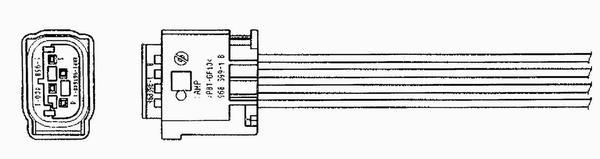 Sonde lambda (Sonde à oxygène) NGK ref. 5747