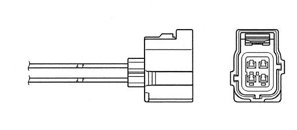 Sonde lambda (Sonde à oxygène) NGK ref. 6396
