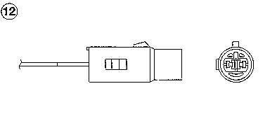 Sonde lambda (Sonde à oxygène) NGK ref. 0197