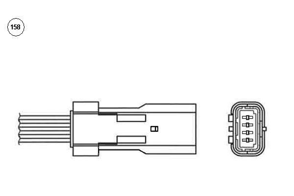 Sonde lambda (Sonde à oxygène) NGK ref. 92056