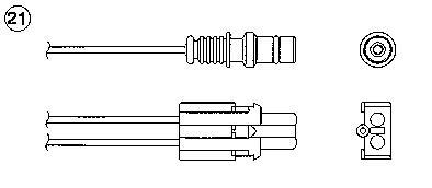 Sonde lambda (Sonde à oxygène) NGK ref. 1826