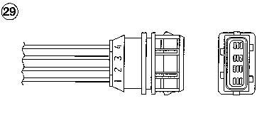 Sonde lambda (Sonde à oxygène) NGK ref. 0124