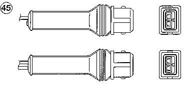 Sonde lambda (Sonde à oxygène) NGK ref. 0280