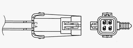 Sonde lambda (Sonde à oxygène) NGK ref. 1862