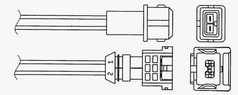 Sonde lambda (Sonde à oxygène) NGK 1755