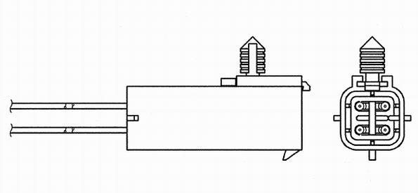 Sonde lambda (Sonde à oxygène) NGK ref. 97479
