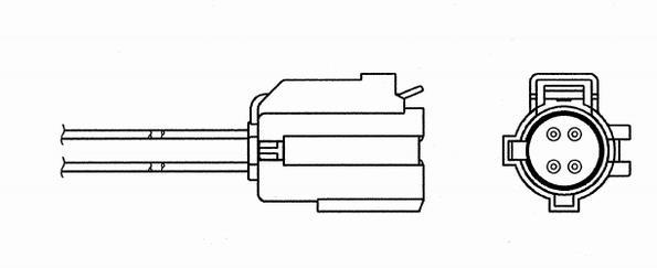 Sonde lambda (Sonde à oxygène) NGK ref. 6385
