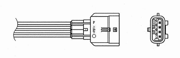 Sonde lambda (Sonde à oxygène) NGK ref. 6519