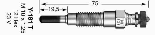 Bougie de préchauffage NGK 2728 Bougie de préchauffage NGK 2728