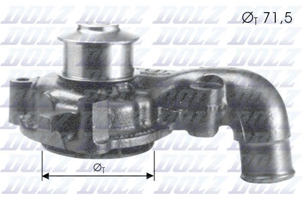 Bomba de agua (Bomba liquido refrigerante) DOLZ ref. F165