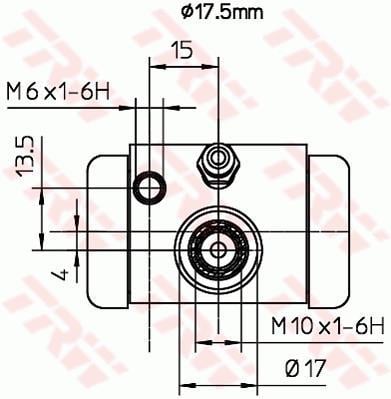 Cylindre de roue TRW ref. BWC252