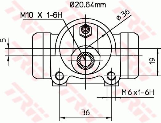 Cylindre de roue TRW ref. BWF303