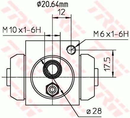 Cylindre de roue TRW ref. BWF309