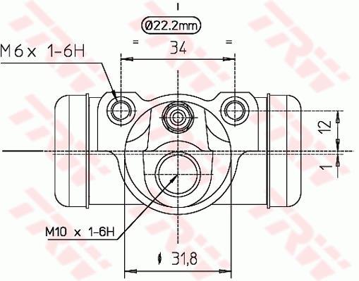 Cylindre de roue TRW ref. BWH277