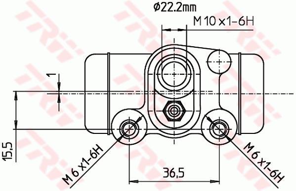 Cylindre de roue TRW ref. BWH300