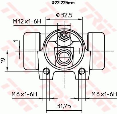 Cylindre de roue TRW ref. BWH373