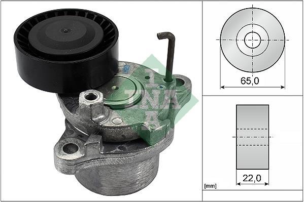 Galet Tendeur De Courroie Accessoire INA - Référence 534 0273 10 - Compatible Ford Focus, Volvo V40, XC90...