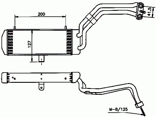 Radiateur d'huile moteur (Refroidisseur d'huile moteur) NRF B.V. 31018