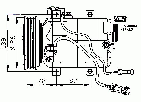 Compresseur, climatisation NRF B.V. 32027