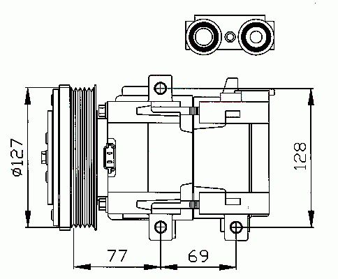 Compresseur, climatisation NRF B.V. 32061